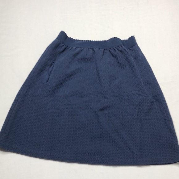 Anthropologie Womens Navy Blue Pull On Skirt With Elastic Waist - Picture 3 of 15